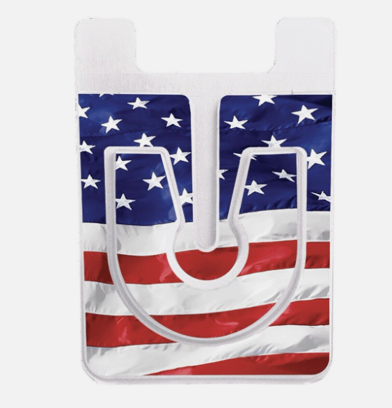 Socket Lock It Card Holder & Grip In One American Flag Patriotic