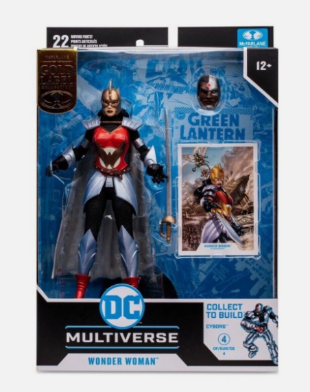 McFarlane DC Multiverse: Gold Label Flashpoint Wonder Woman Cyborg BAF New t30