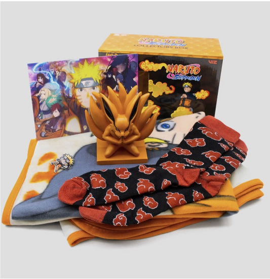 NARUTO SHIPPUDEN COLLECTORS BOX CULTUREFLY VIZ 5 ITEMS PLANTER - New Sealed
