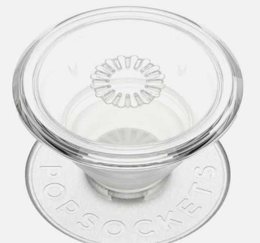 PopSockets PopGrip Swappable Grip for Phones & Tablets - Clear