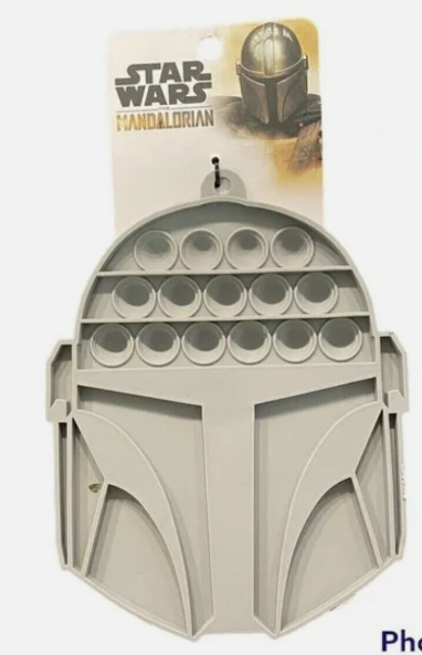 Star Wars Disney Silicone Trivet, The Mandalorian, pop-it, Boba Fett NEW