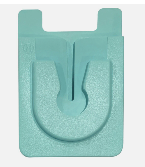 Socket Lock-It, Adhesive Card Holder + Phone Grip Holder in One NEW SEALED AQUA