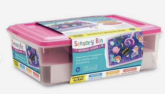 Sensory Bin: - Preschool Learning Toys for Girls and Boys Ages Mermaid Lagoon